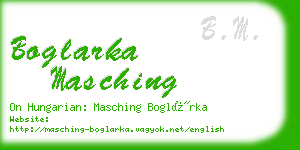 boglarka masching business card